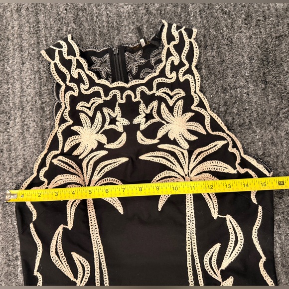 Maje Black Embroidered Palm Tree Mini Dress – EU 38 / US 6 - Picture 3 of 8